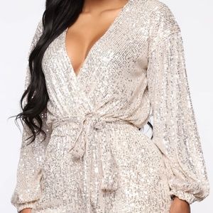Gold Sequin Romper